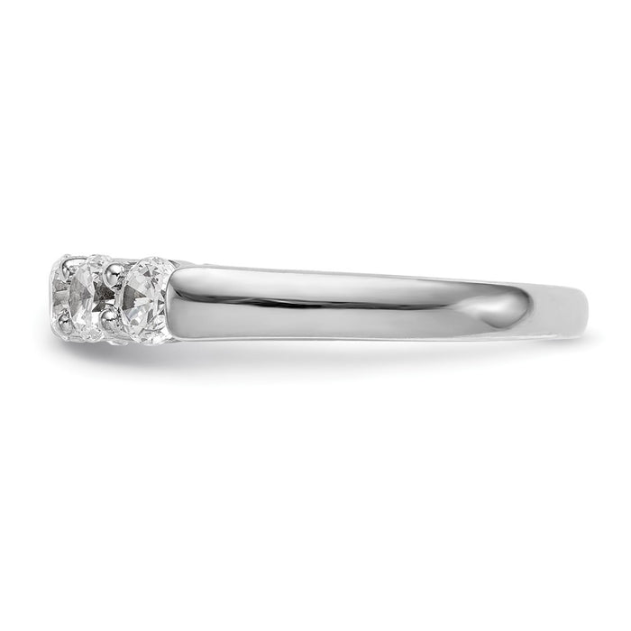Exclusive 14K White Gold 5-Stone Diamond Band Setting for 3.8mm Diamonds-3