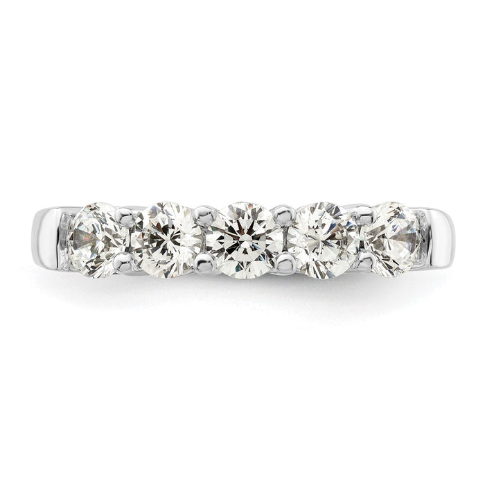 Buy Exclusive 14K White Gold 5-Stone Diamond Band - 1.25 Carats, Stylish Value-4