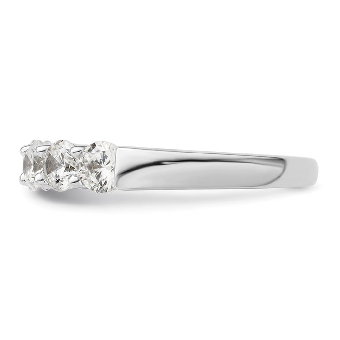 High-Quality 14K White Gold 5-Stone Diamond Band Setting, Stylish & Affordable-3