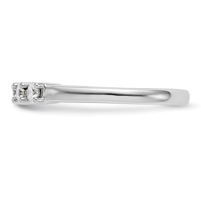 Exclusive 14K White Gold 5-Stone Diamond Band Setting - Stylish & Affordable!-3