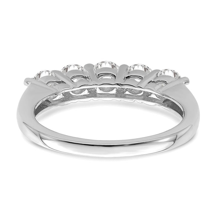 Exclusive 14K White Gold 5-Stone Diamond Band | 1.25 Carats | Stylish Value-5