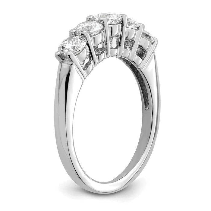 Order 14K White Gold 5-Stone Diamond Band Setting - Stylish & Affordable!-6