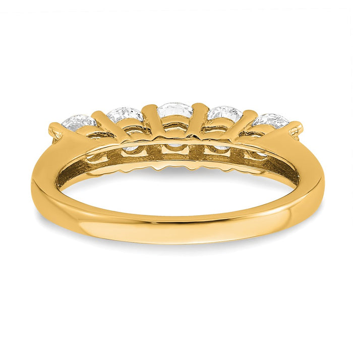 Buy Stylish 14K Gold 5-Stone Diamond Band Setting (4.3mm) - Affordable Elegance-5