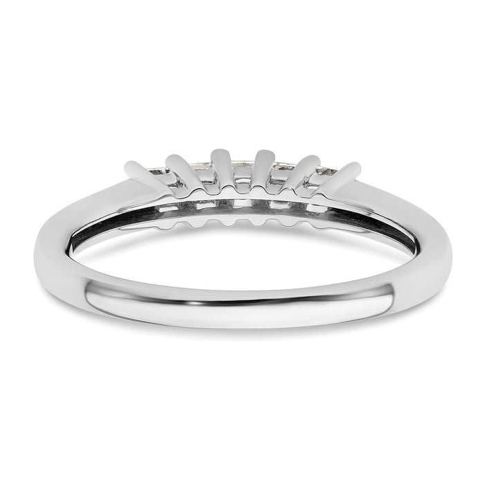 Buy Exclusive 14K White Gold 5-Stone Diamond Band Setting - Stylish Value!-6