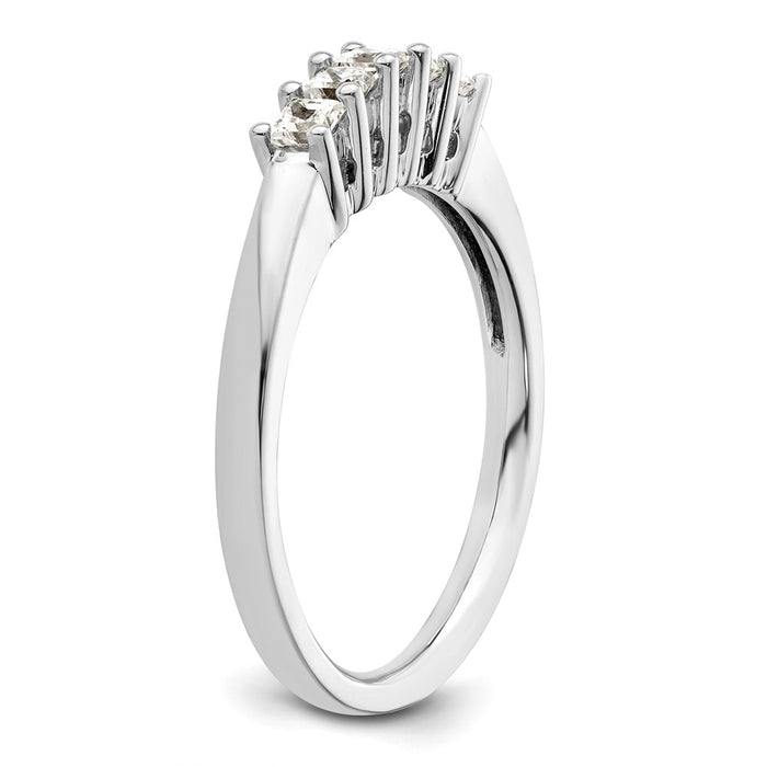 Buy Exclusive 14K White Gold 5-Stone Diamond Band Setting - Stylish Value!-7