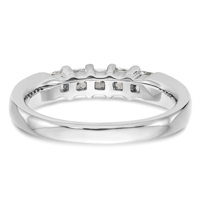 Buy Exclusive 14K White Gold 5-Stone Diamond Band Setting, Stylish & Affordable-6