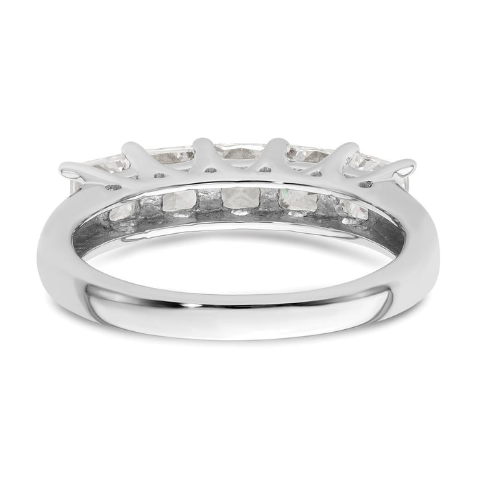 Buy Exclusive 14K White Gold 5-Stone Diamond Band Setting - Stylish & Affordable!-6