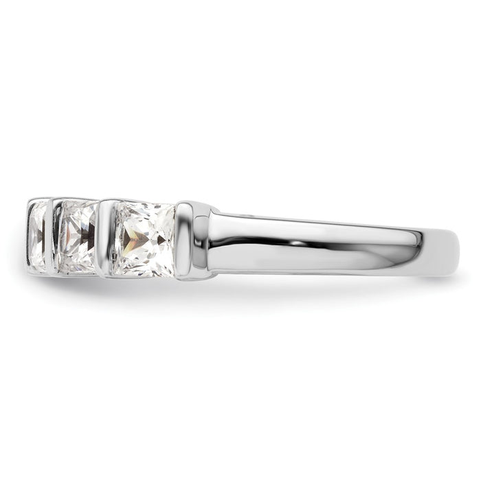High-Quality 14K White Gold 5-Stone Diamond Band Setting for Stylish Value-4