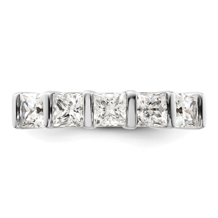 High-Quality 14K White Gold 5-Stone Diamond Band Setting for Stylish Value-5
