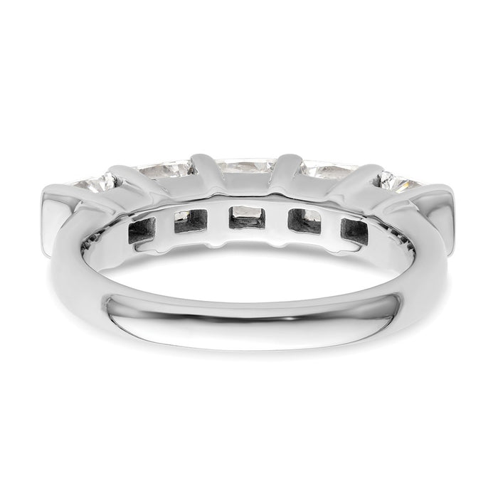 High-Quality 14K White Gold 5-Stone Diamond Band Setting for Stylish Value-6