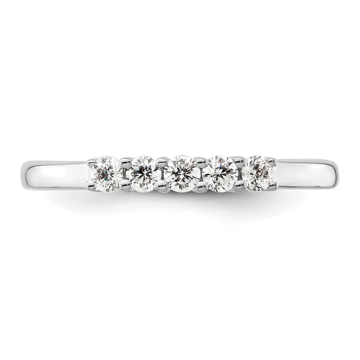 Buy 14K White Gold 5-Stone Diamond Band Mounting (2.3mm) - Stylish Value!-4