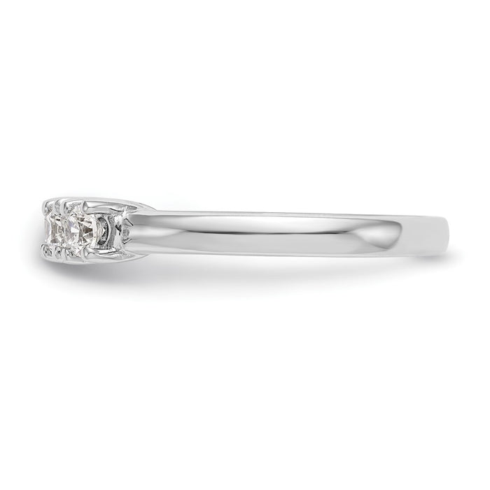 Buy Stylish 14K White Gold 5-Stone Diamond Band for 3.8mm Diamonds-3