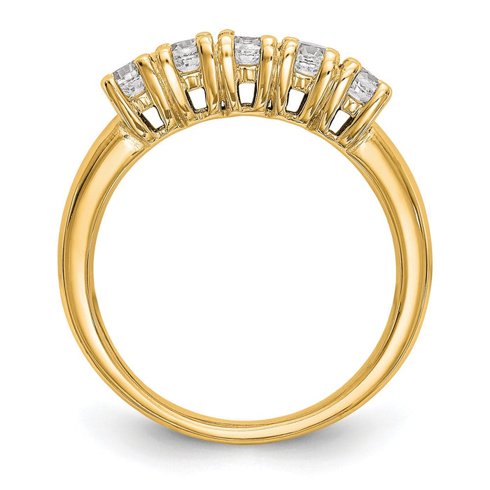 Buy 14K Gold 5-Stone Diamond Band Mounting - Stylish, Affordable Elegance-2