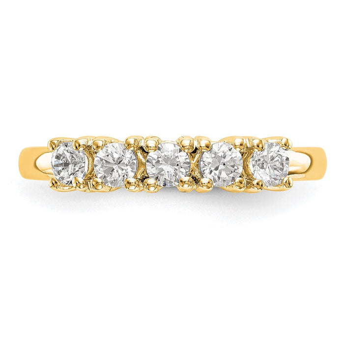Buy 14K Gold 5-Stone Diamond Band Mounting - Stylish, Affordable Elegance-4