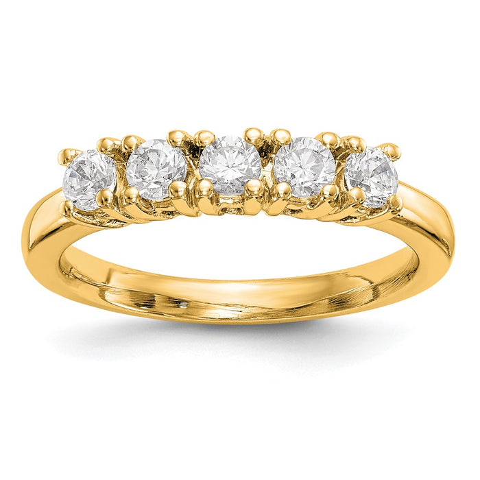 Buy 14K Gold 5-Stone Diamond Band Mounting - Stylish, Affordable Elegance-1
