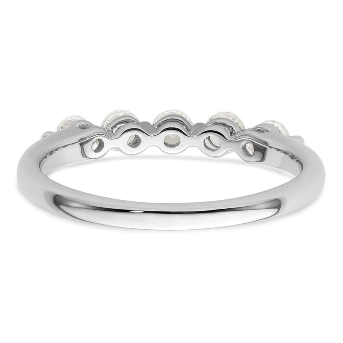 Buy Exclusive 14K White Gold Diamond Band - 5-Stone, 1/2 Carat, Stylish Value-5