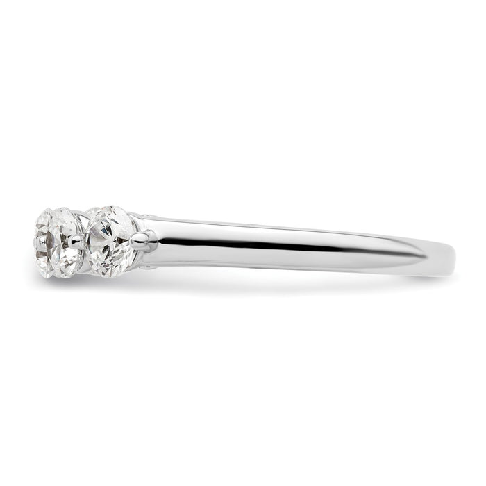 Buy Stylish 14K White Gold 5-Stone Diamond Band with 1 Carat Diamonds-3