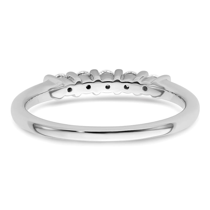 Buy Exclusive 14K White Gold 5-Stone Diamond Band with 1/4 Carat Value-5
