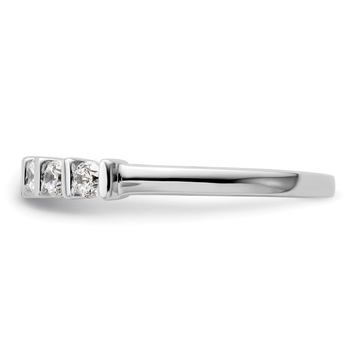 High-Quality 14K White Gold 5-Stone Diamond Band Setting - Stylish Value Choice-3