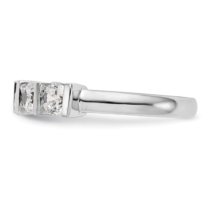 Buy Exclusive 14K White Gold 5-Stone Diamond Band Setting - Stylish & Affordable-3