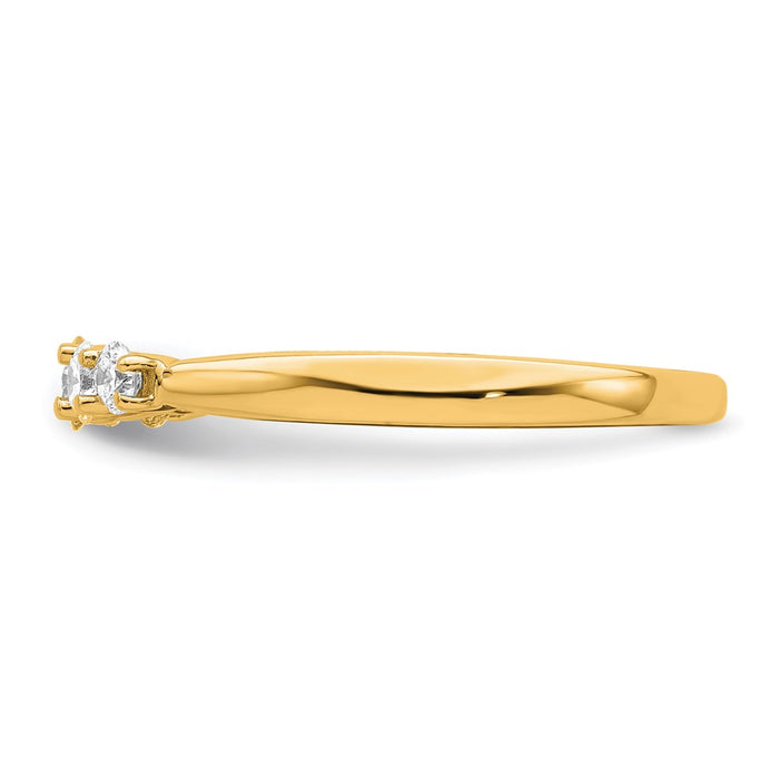 Buy Stylish 14K Yellow Gold Diamond Band Setting - 5-Stone, Prong, Value!-3