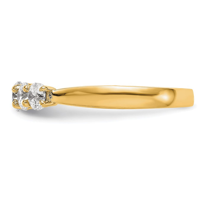 Buy Exclusive 14K Yellow Gold 5-Stone Diamond Band Setting - Stylish and Affordable!-3