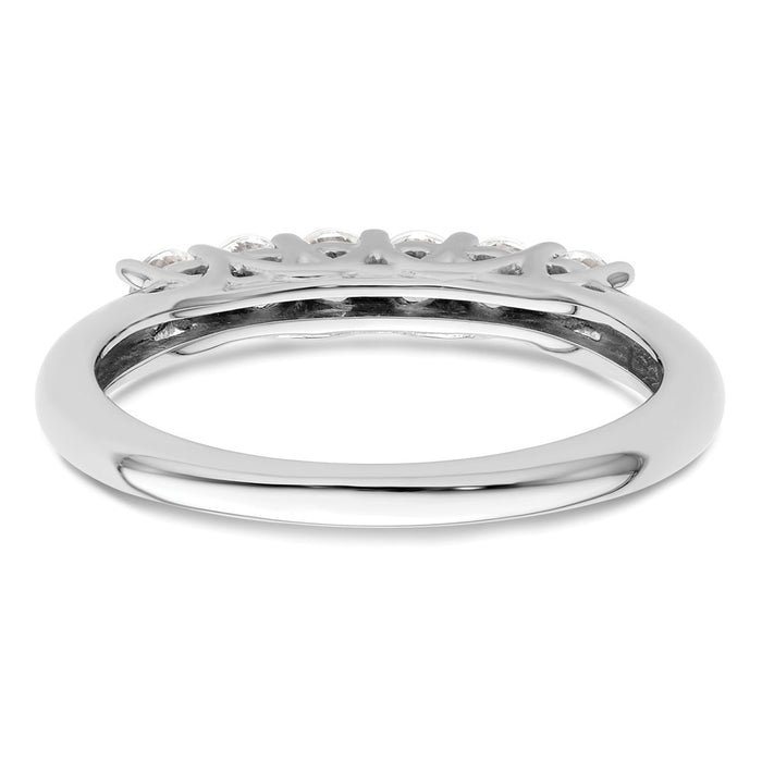 Buy Exclusive 14K White Gold Diamond Band - 1/2 Carat, Stylish 6-Stone Design-5
