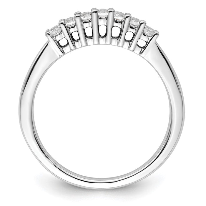Buy Exclusive 14K White Gold 7-Stone Diamond Band - 1/4 Carat, Stylish Value-2