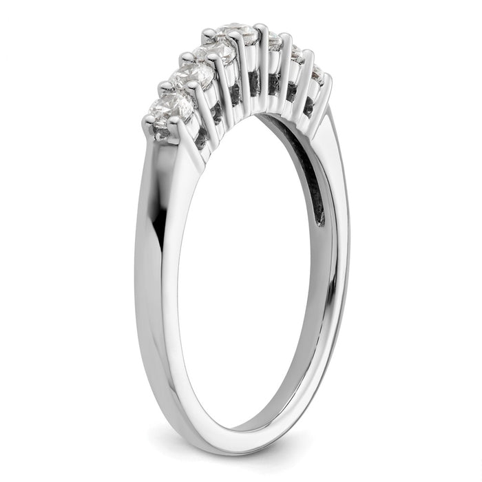 Buy Exclusive 14K White Gold 7-Stone Diamond Band Setting - Stylish Value!-7