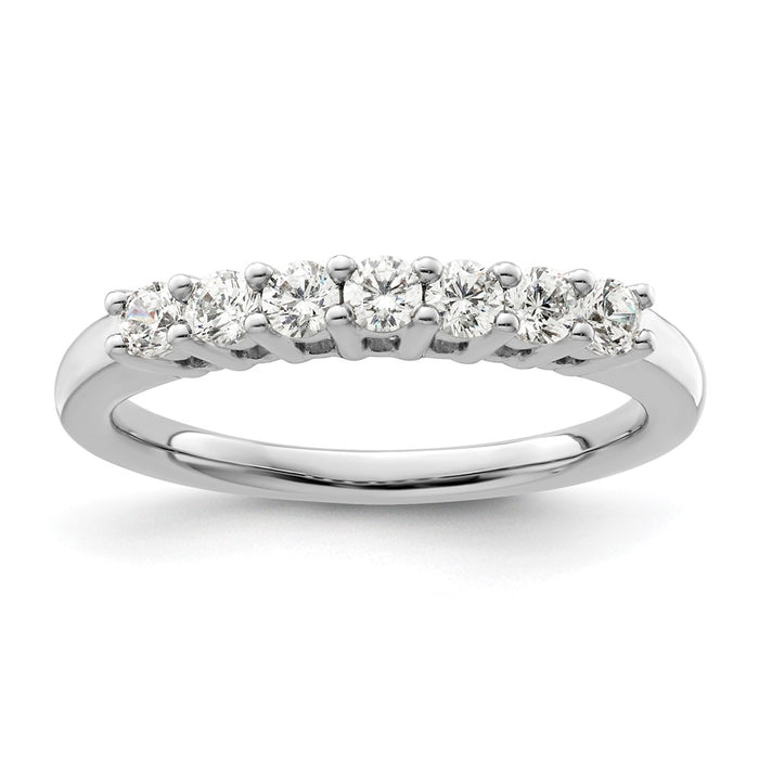 Buy Exclusive 14K White Gold 7-Stone Diamond Band Setting - Stylish Value!-1