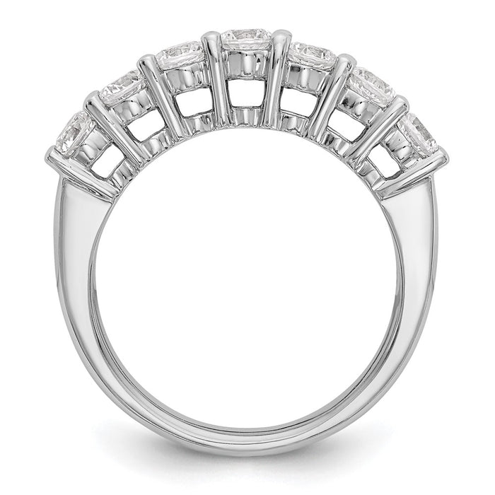 Buy Exclusive 14K White Gold 7-Stone Diamond Band Setting - Affordable Luxury-3