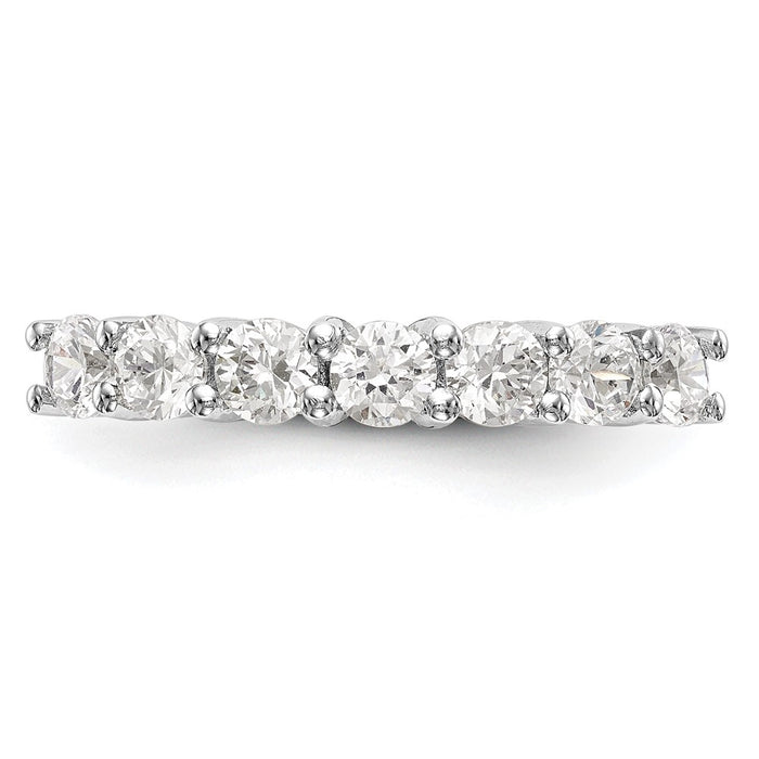 Buy Exclusive 14K White Gold 7-Stone Diamond Band Setting - Affordable Luxury-5