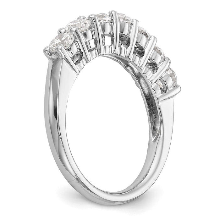 Buy Exclusive 14K White Gold 7-Stone Diamond Band Setting - Affordable Luxury-7
