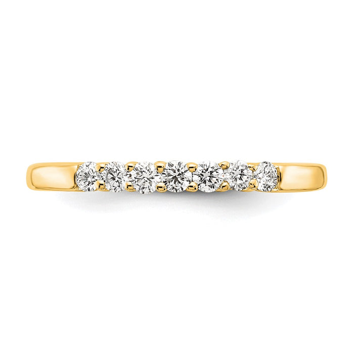 Buy 14K Yellow Gold 7-Stone Diamond Band Setting - Stylish Luxury Value!-3