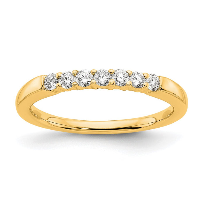 Exclusive 14K Yellow Gold Seven-Stone Diamond Ring | Stylish Luxury Value-1