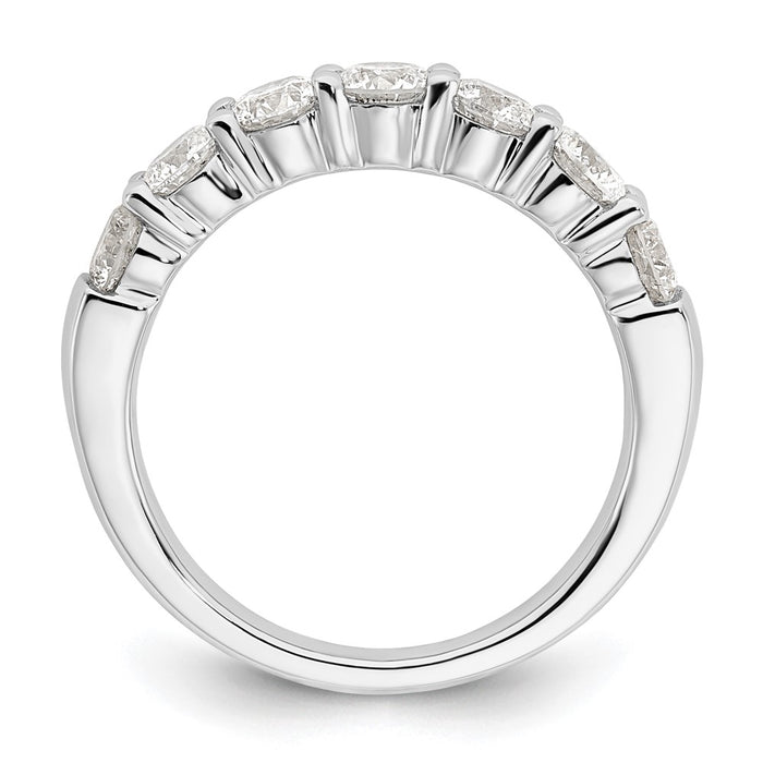 Buy Stylish 14K White Gold Diamond Band Setting for 7 Round Diamonds (3.9mm)-3