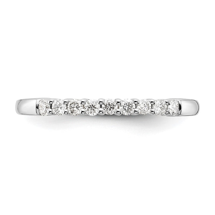 High-Quality 14K White Gold Diamond Band Setting for 9 Round Diamonds | Value-4