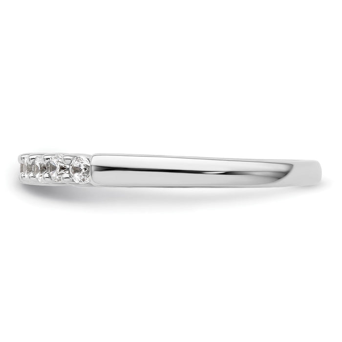 Exclusive 14K White Gold 9-Stone Diamond Band Setting | Stylish & Affordable!-3