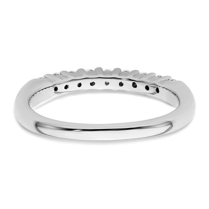 Exclusive 14K White Gold 9-Stone Diamond Band Setting | Stylish & Affordable!-5
