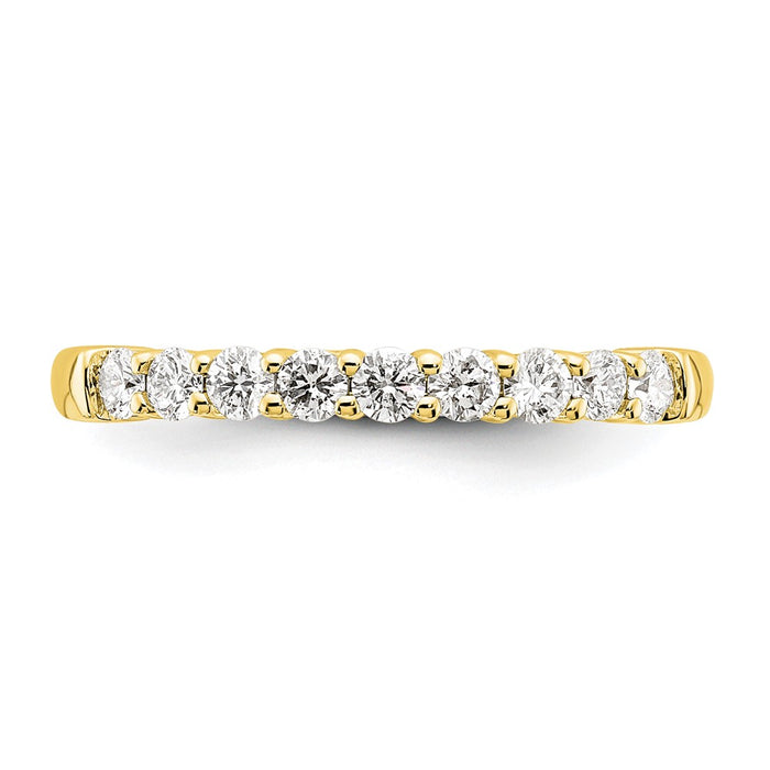 Buy Stylish 10K Yellow Gold 9-Stone Diamond Band Setting for 9 x 2.3mm-3