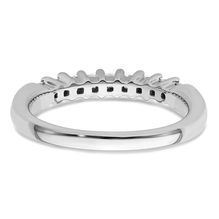 Buy Designer 14K White Gold 9-Stone Diamond Band Setting for 9 x 2.0mm-5