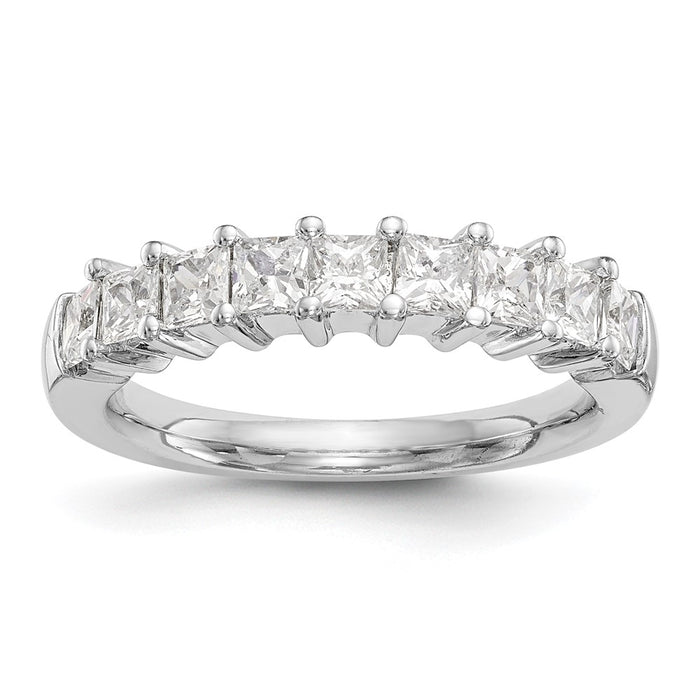 Buy Exclusive 14K White Gold 9-Stone Diamond Band Setting - Stylish & Affordable!-1