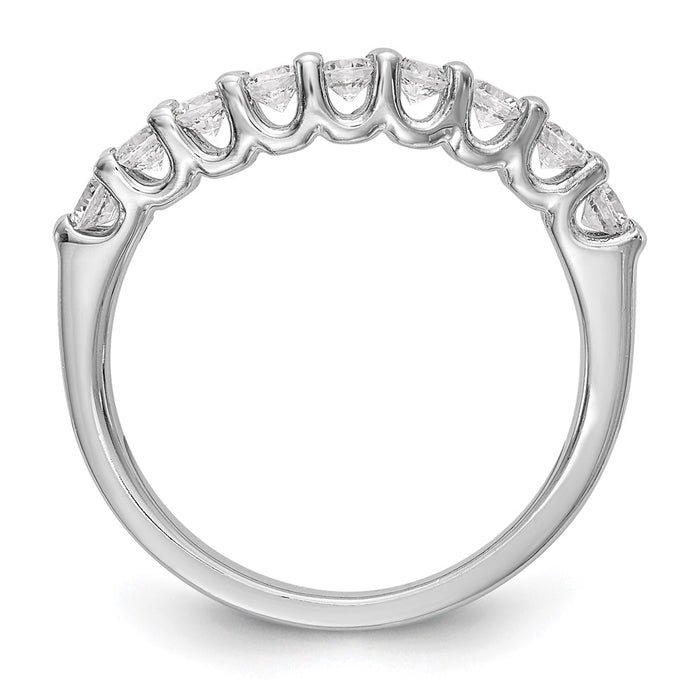 Order Luxury 14K White Gold Diamond Band - 7/8 Carat, 9-Stone Design-2