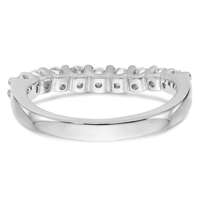 Order Luxury 14K White Gold Diamond Band - 7/8 Carat, 9-Stone Design-5