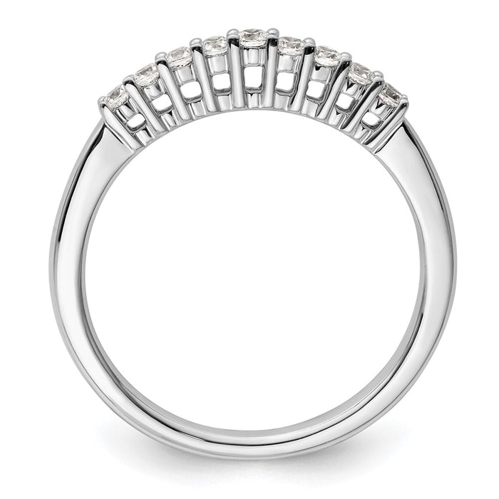 Buy Exclusive 14K White Gold 9-Stone Diamond Band Setting - Stylish & Affordable!-2