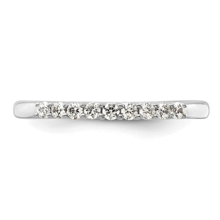 Buy Exclusive 14K White Gold 9-Stone Diamond Band Setting - Stylish & Affordable!-4