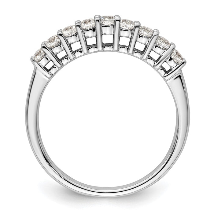 Buy Stylish 14K White Gold Diamond Band Setting for 9 x 2.3mm Stones-2