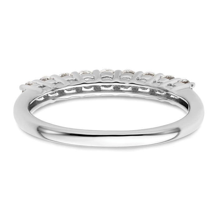 Buy Stylish 14K White Gold Diamond Band Setting for 9 x 2.3mm Stones-5