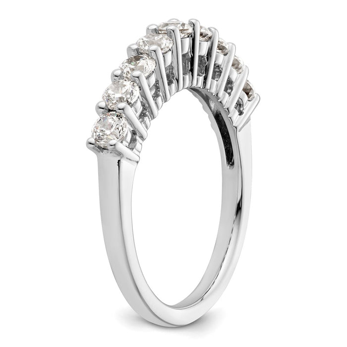 Exclusive 14K White Gold 9-Stone Diamond Band Setting for 9 x 3.0mm Stones-6