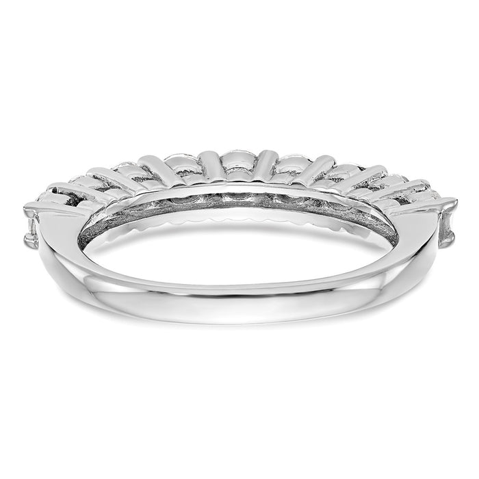 Exclusive 14K White Gold 9-Stone Diamond Band - 1.15 Carat Luxury Design-5